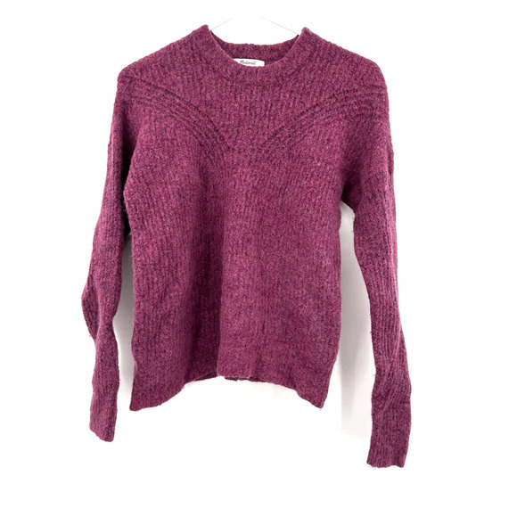 Madewell‎ size XXS wool blend purple pink sweater - Picture 1 of 5
